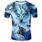 T-Shirt Loup Bleu